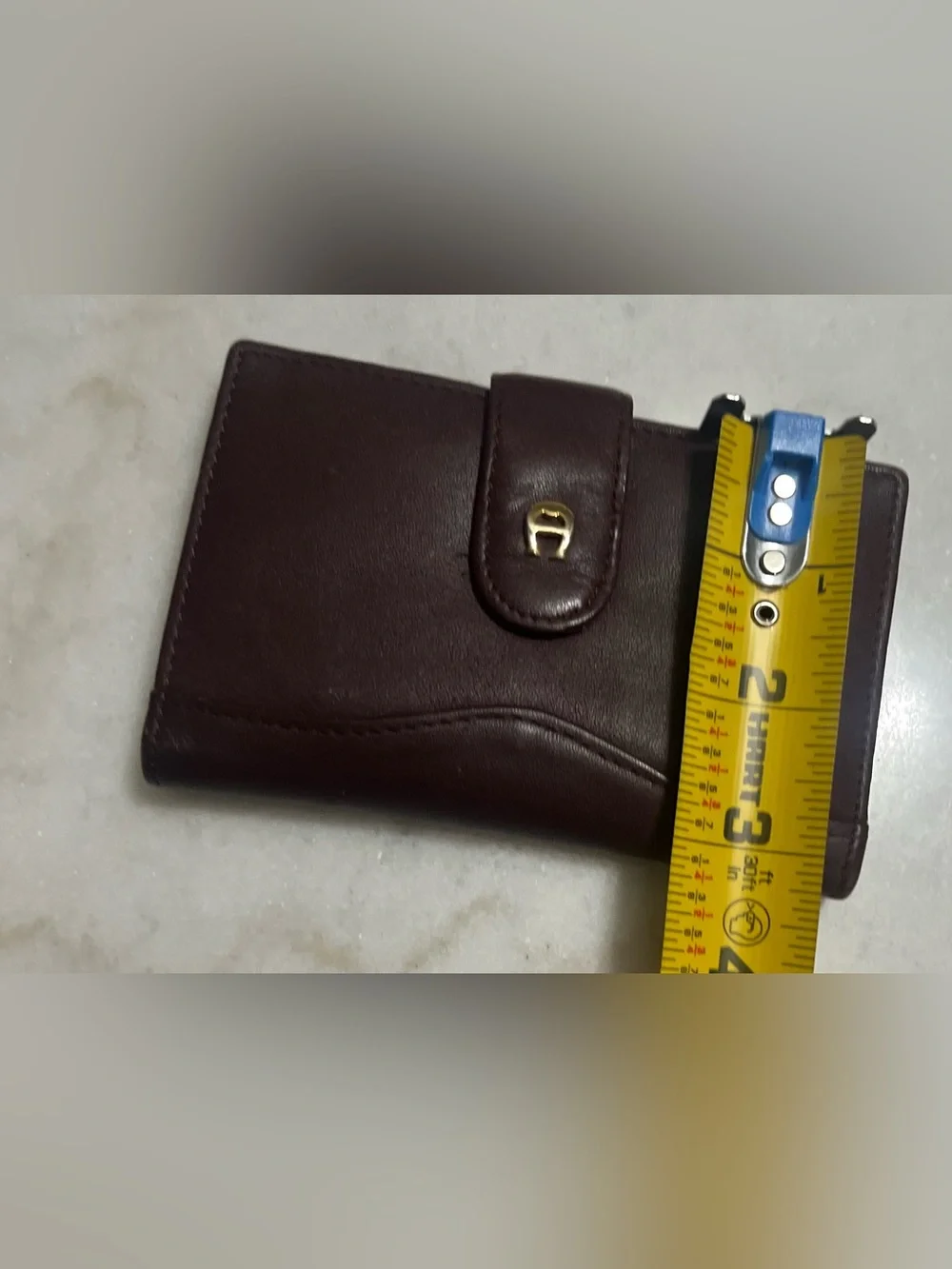 Vintage 80’s/ 90’s Etienne Aigner Oxblood Leather  Wallet Snap Closure